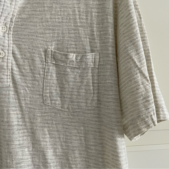 Billy Reid men’s white and grey polo shirt 20314 - Picture 4 of 8